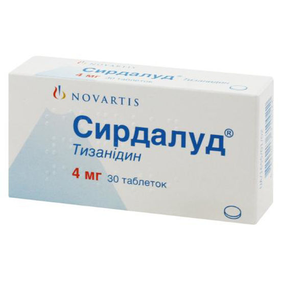 Сирдалуд таблетки 4 мг №30